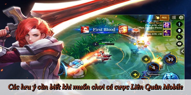 Các lưu ý cần biết khi muốn chơi cá cược Liên Quân Mobile