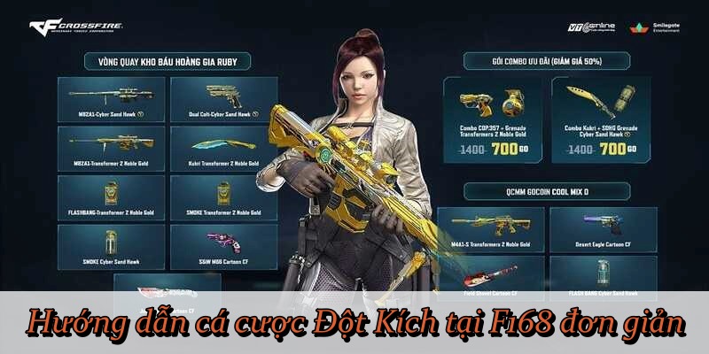 Hướng dẫn cá cược Đột Kích tại F168 đơn giản