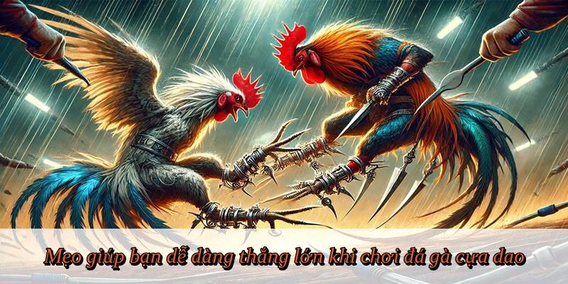 Mẹo giúp bạn dễ dàng thắng lớn khi chơi đá gà cựa dao